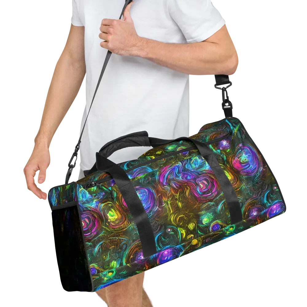 Chromatic Wildflower on Duffle Bag — Right Front