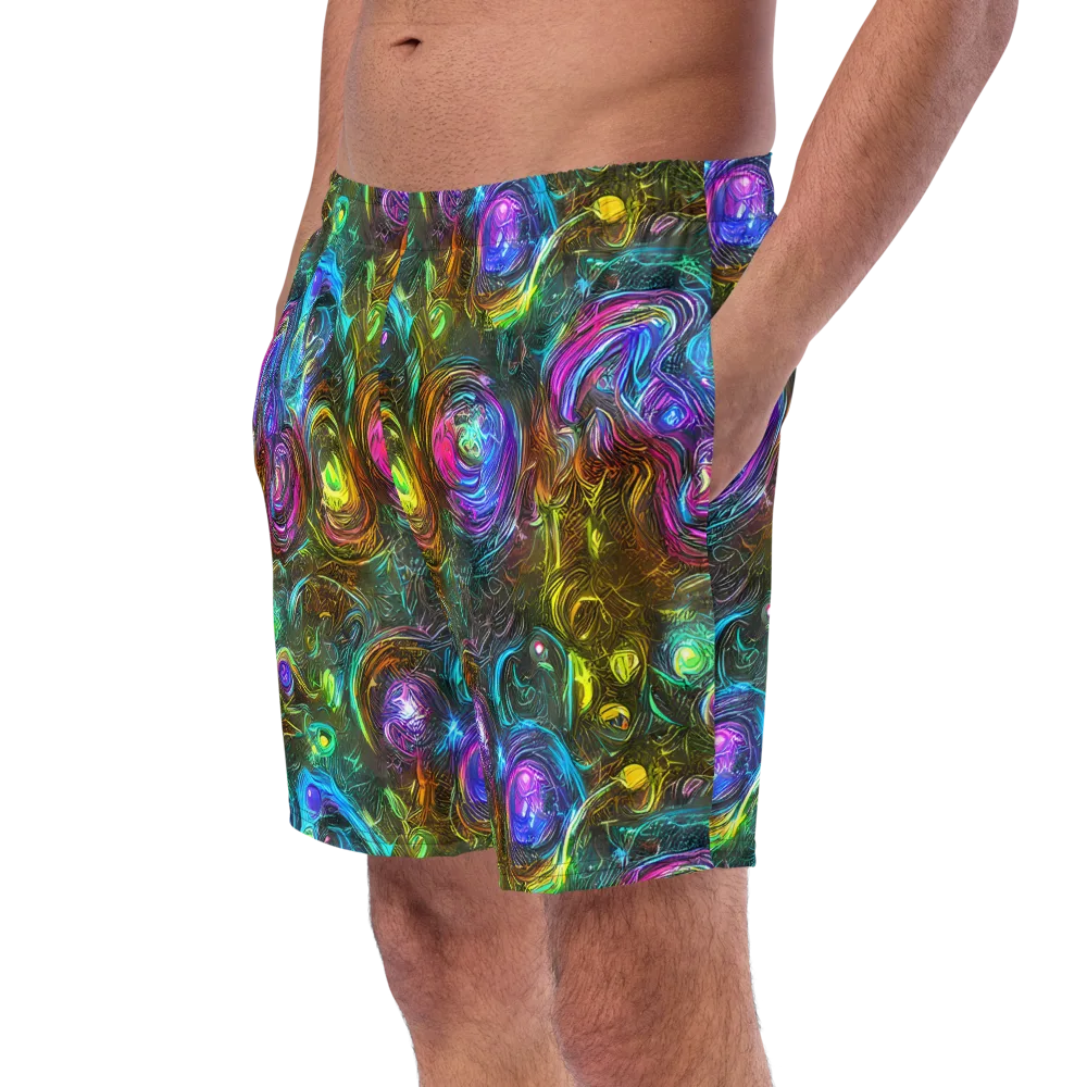 Chromatic Wildflower on Swim Trunks — Left Front