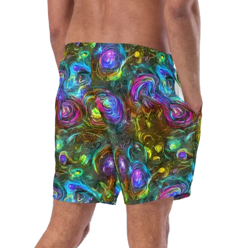 Chromatic Wildflower on a Swim Trunks