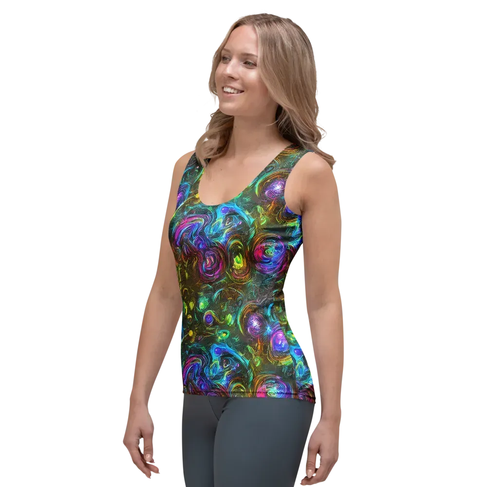 Chromatic Wildflower on Women's Tank Top — Left Front