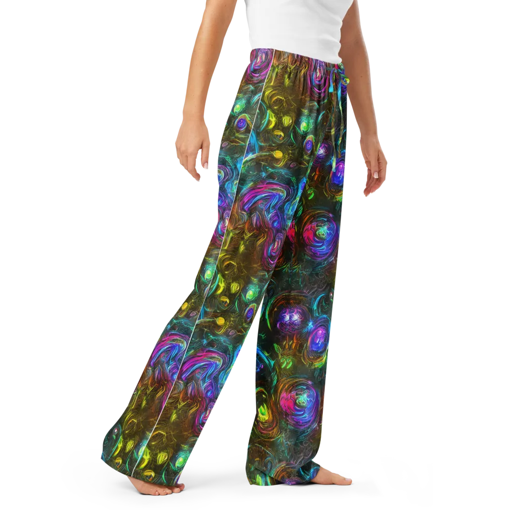 Chromatic Wildflower on Women's Pajama Pants — Right Front