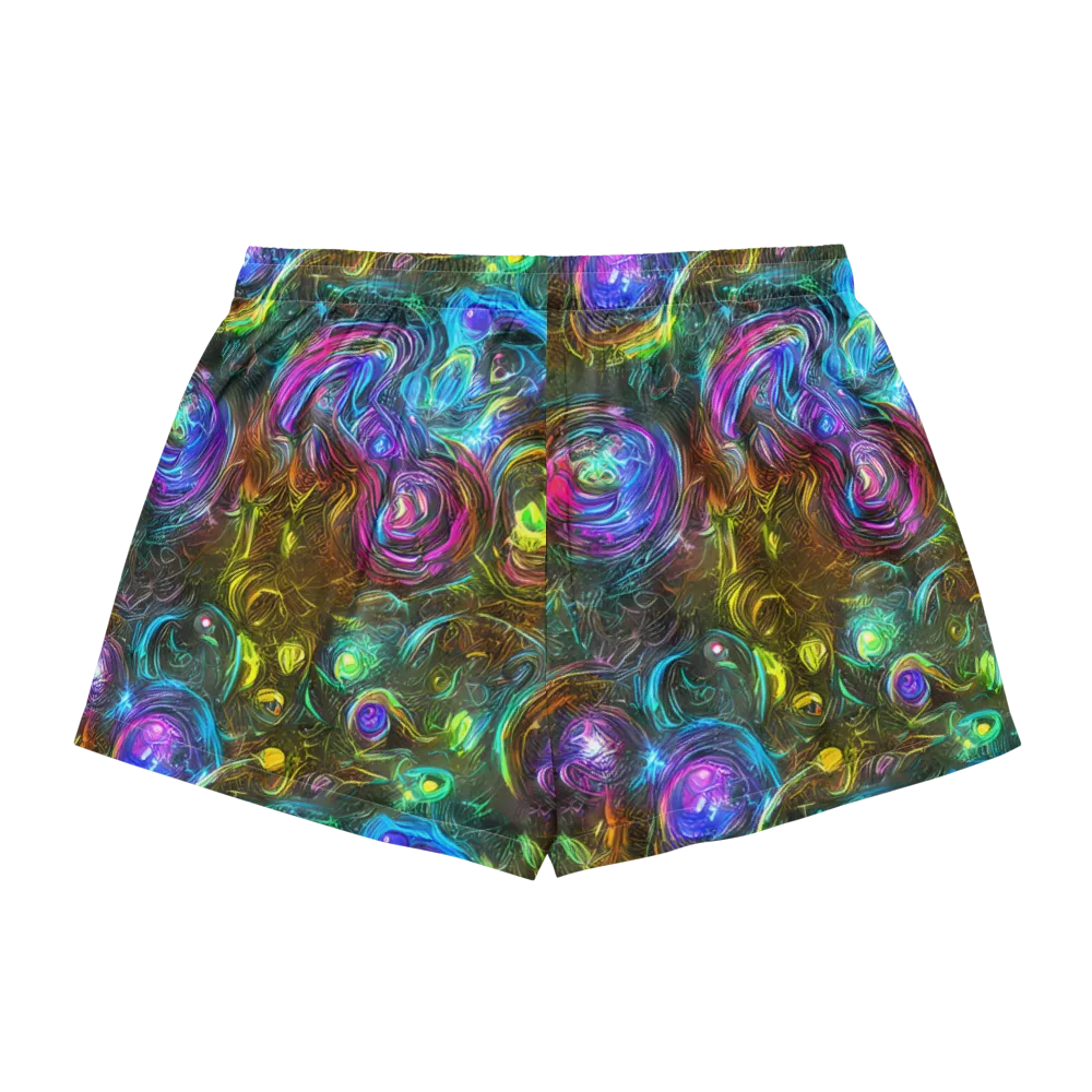 Chromatic Wildflower on Women's Pajama Shorts — Back