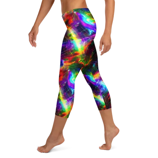 Shattered Spectrum on a Capri Leggings