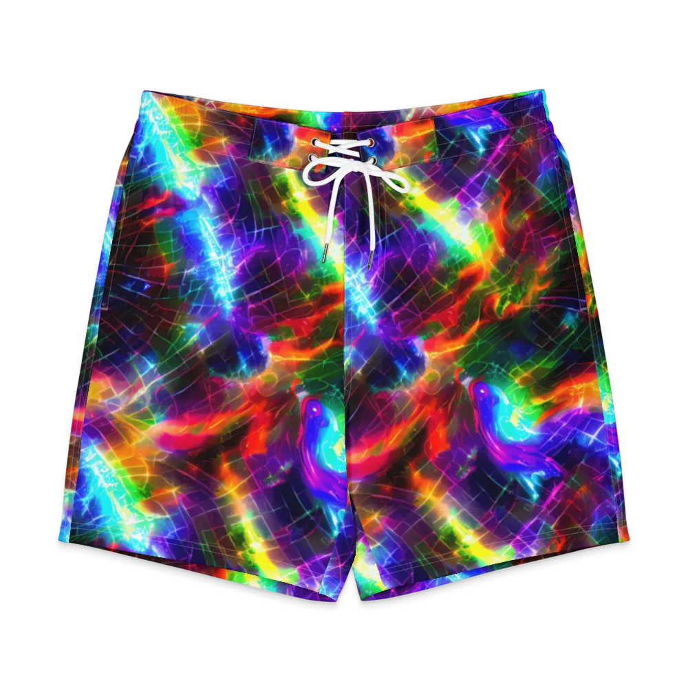 Shattered Spectrum on Men's Board Shorts — Front