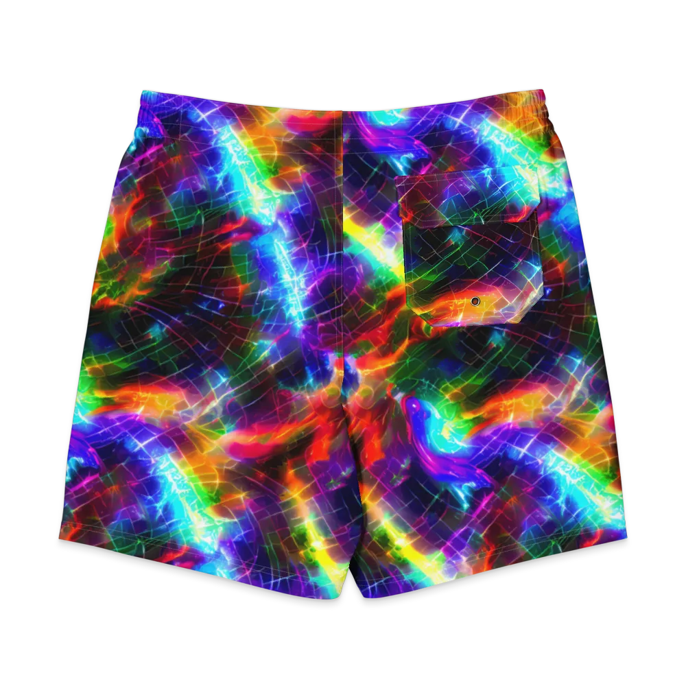 Shattered Spectrum on Men's Board Shorts — Back