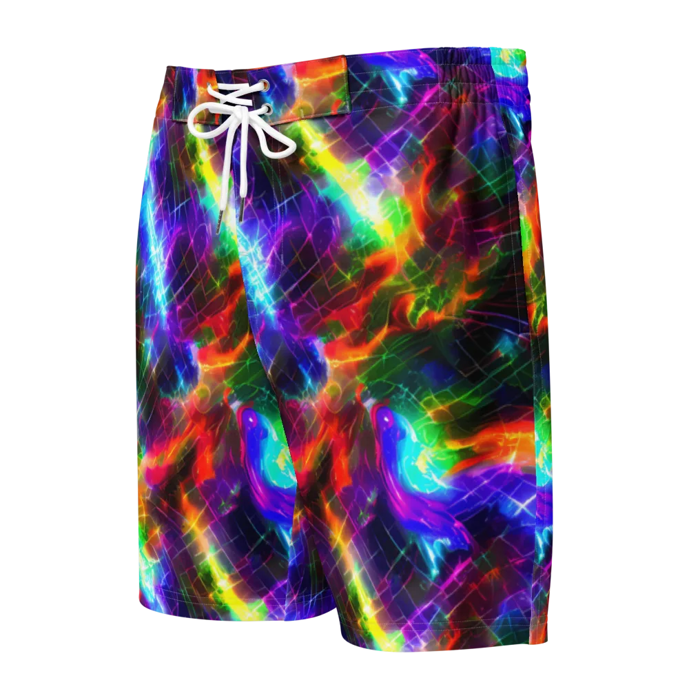 Shattered Spectrum on Men's Board Shorts — Front