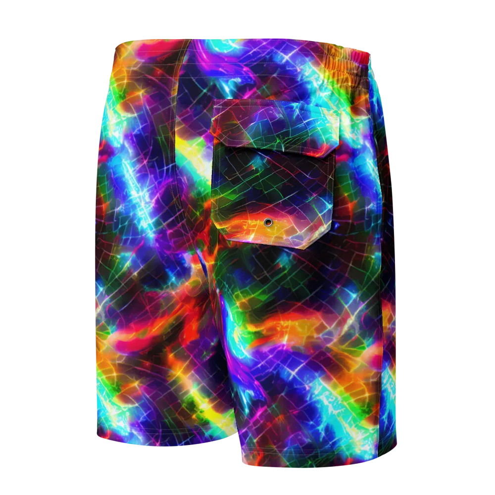 Shattered Spectrum on Men's Board Shorts — Back