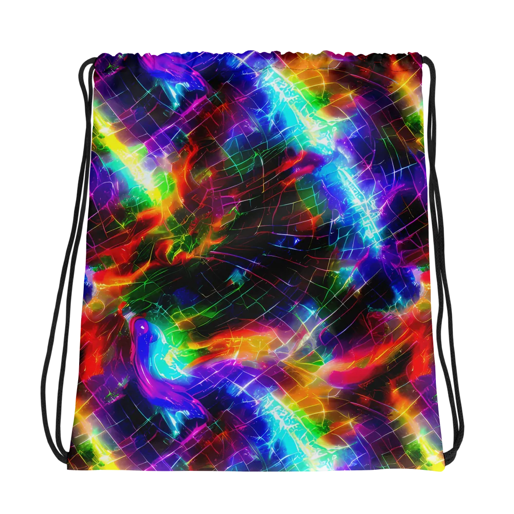 Shattered Spectrum on Drawstring Bag — Photo