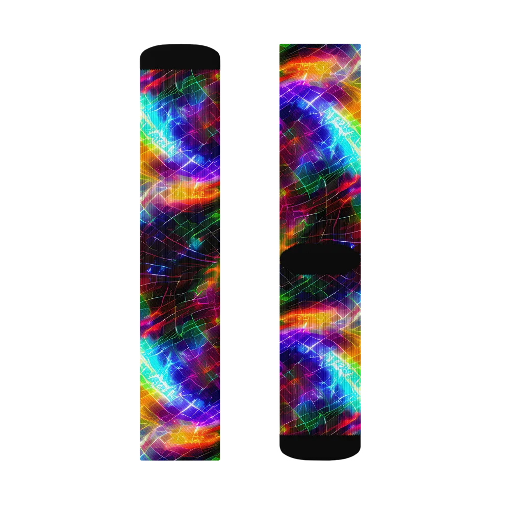 Shattered Spectrum on Socks — Right Sock