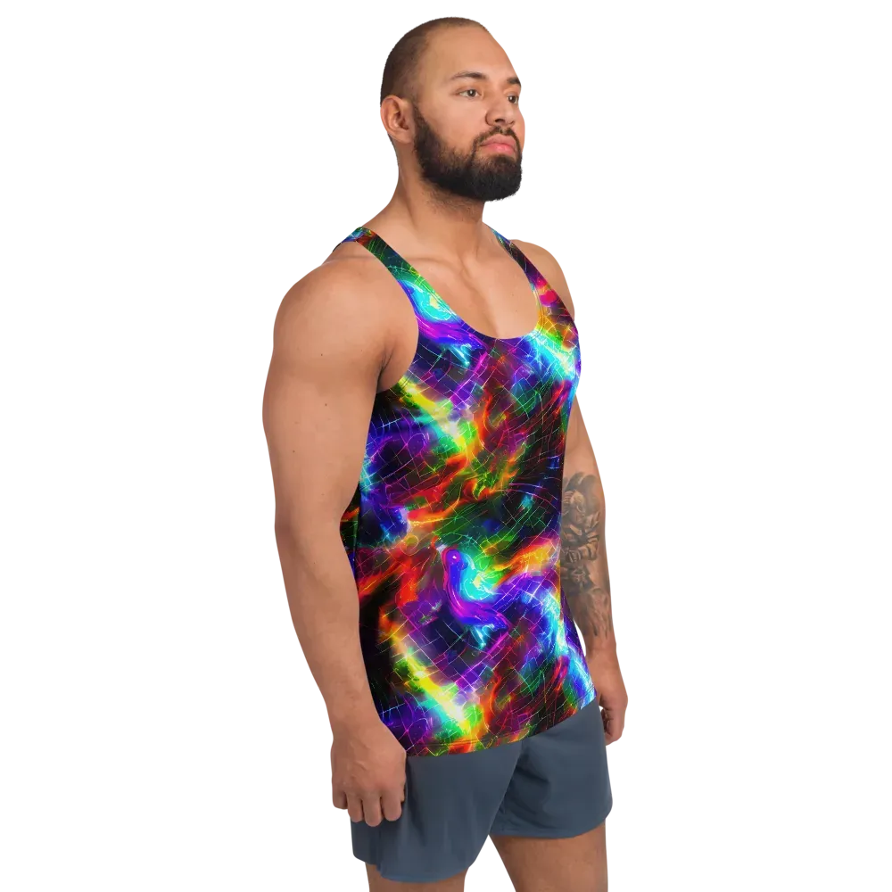 Shattered Spectrum on Men's Tank Top — Right Front