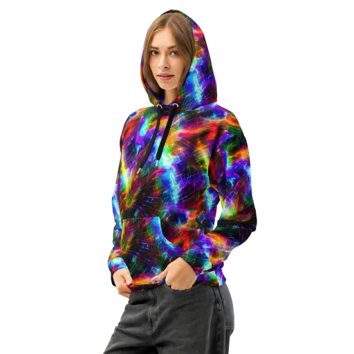 Shattered Spectrum on a Cotton Hoodie