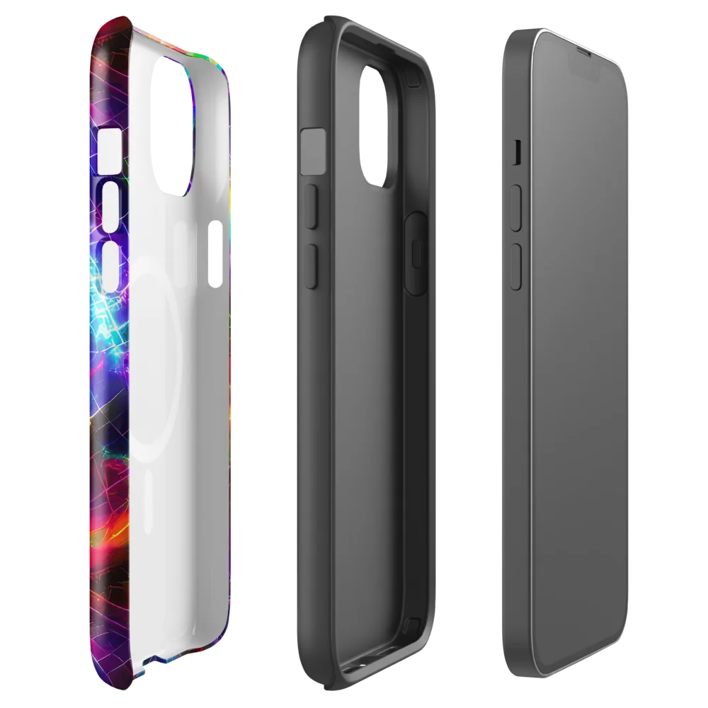 Shattered Spectrum on MagSafe Tough Case for iPhone® — Front