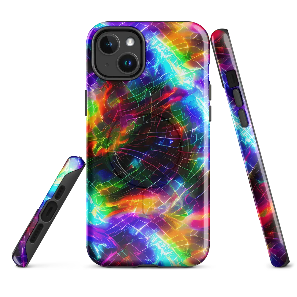 Shattered Spectrum on MagSafe Tough Case for iPhone® — Front