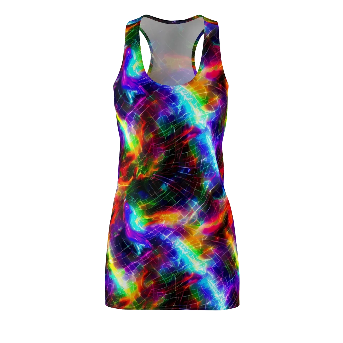 Shattered Spectrum on Racerback Dress — Front
