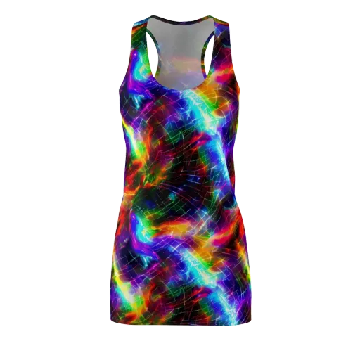 Shattered Spectrum on a Racerback Dress