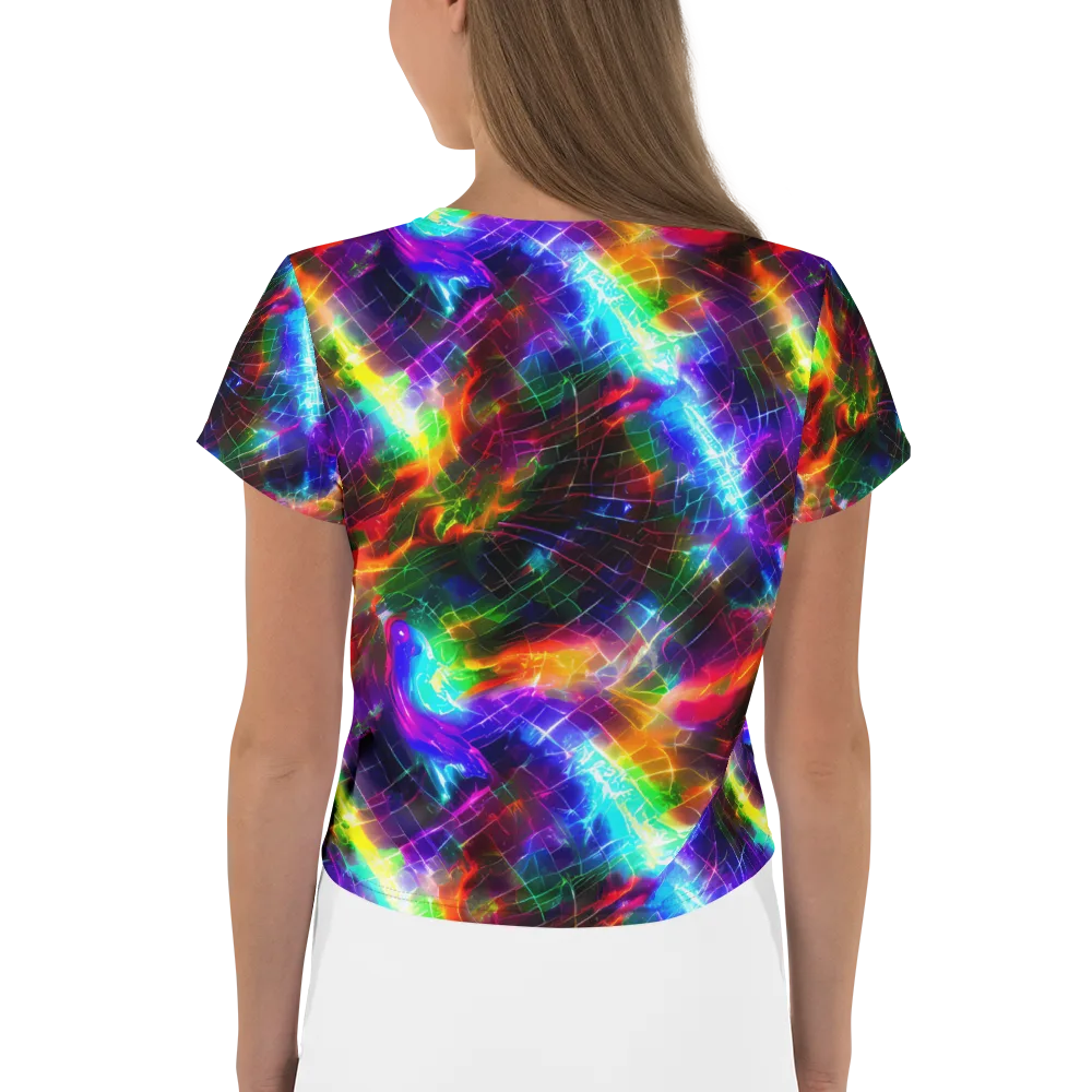Shattered Spectrum on Crop Tee — Back