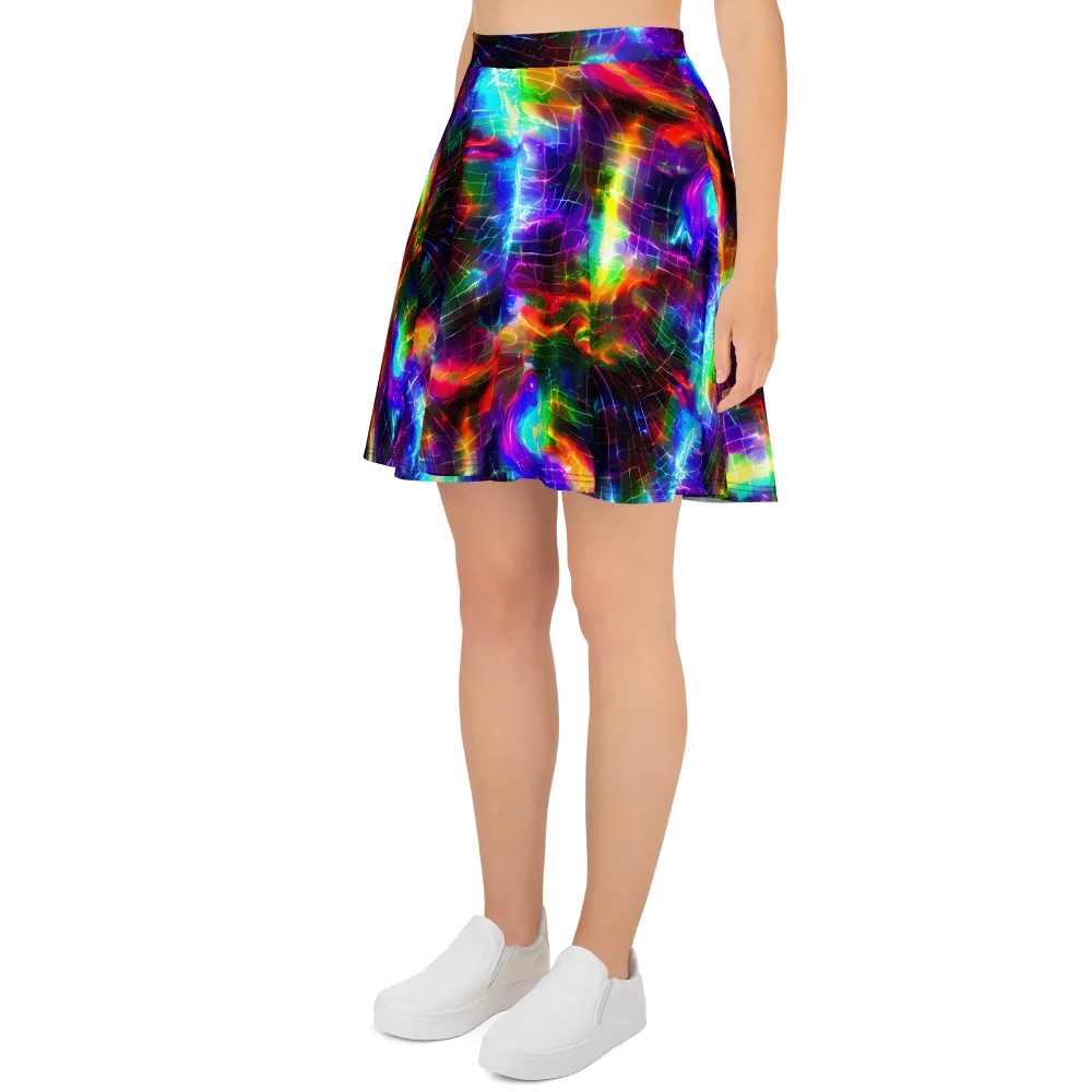 Shattered Spectrum on Skater Skirt — Left