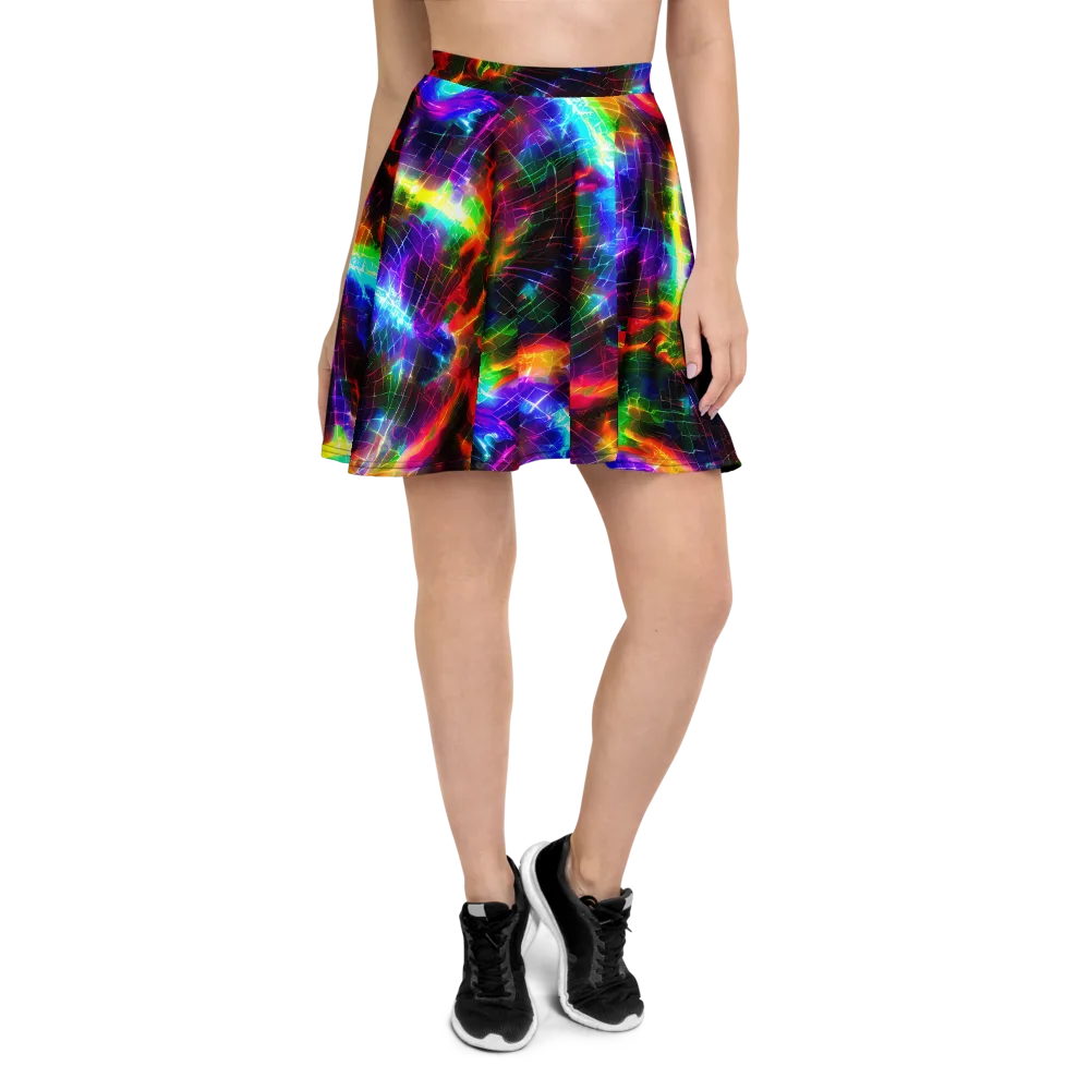 Shattered Spectrum on Skater Skirt — Front