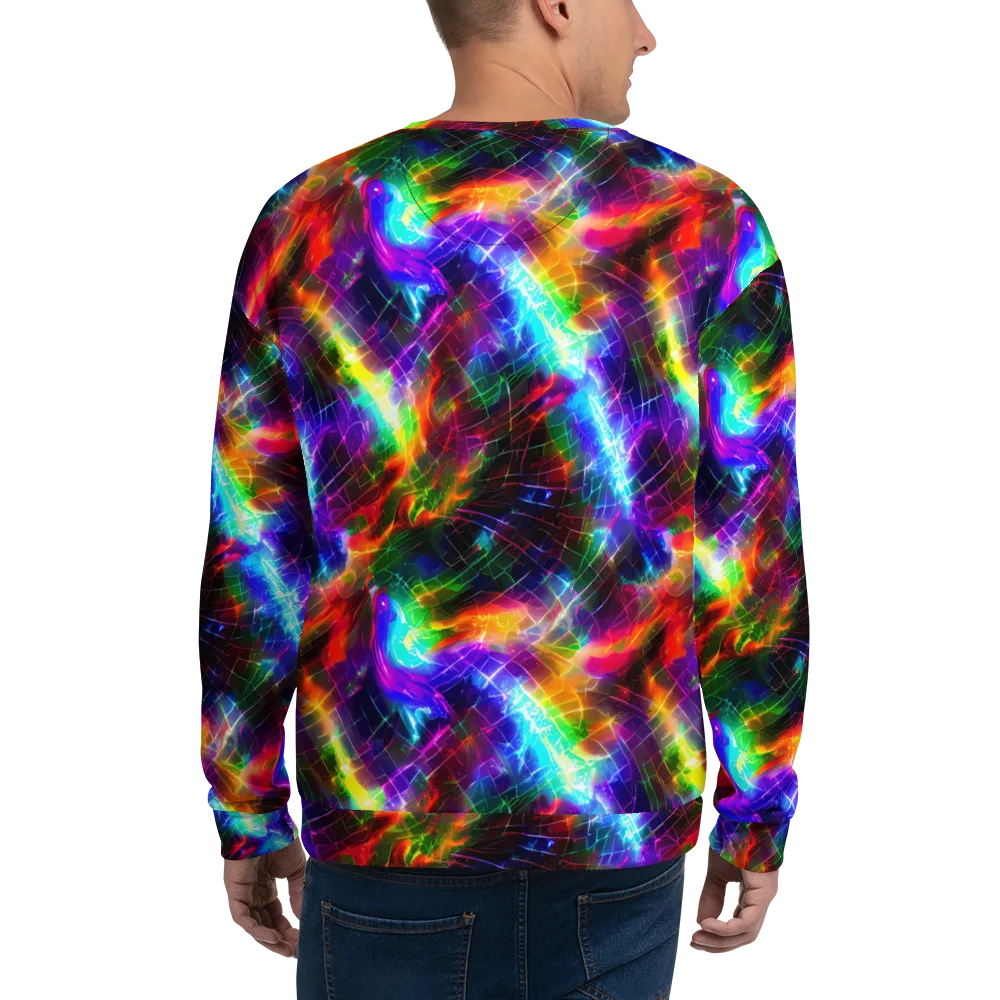 Shattered Spectrum on Sweatshirt — Back
