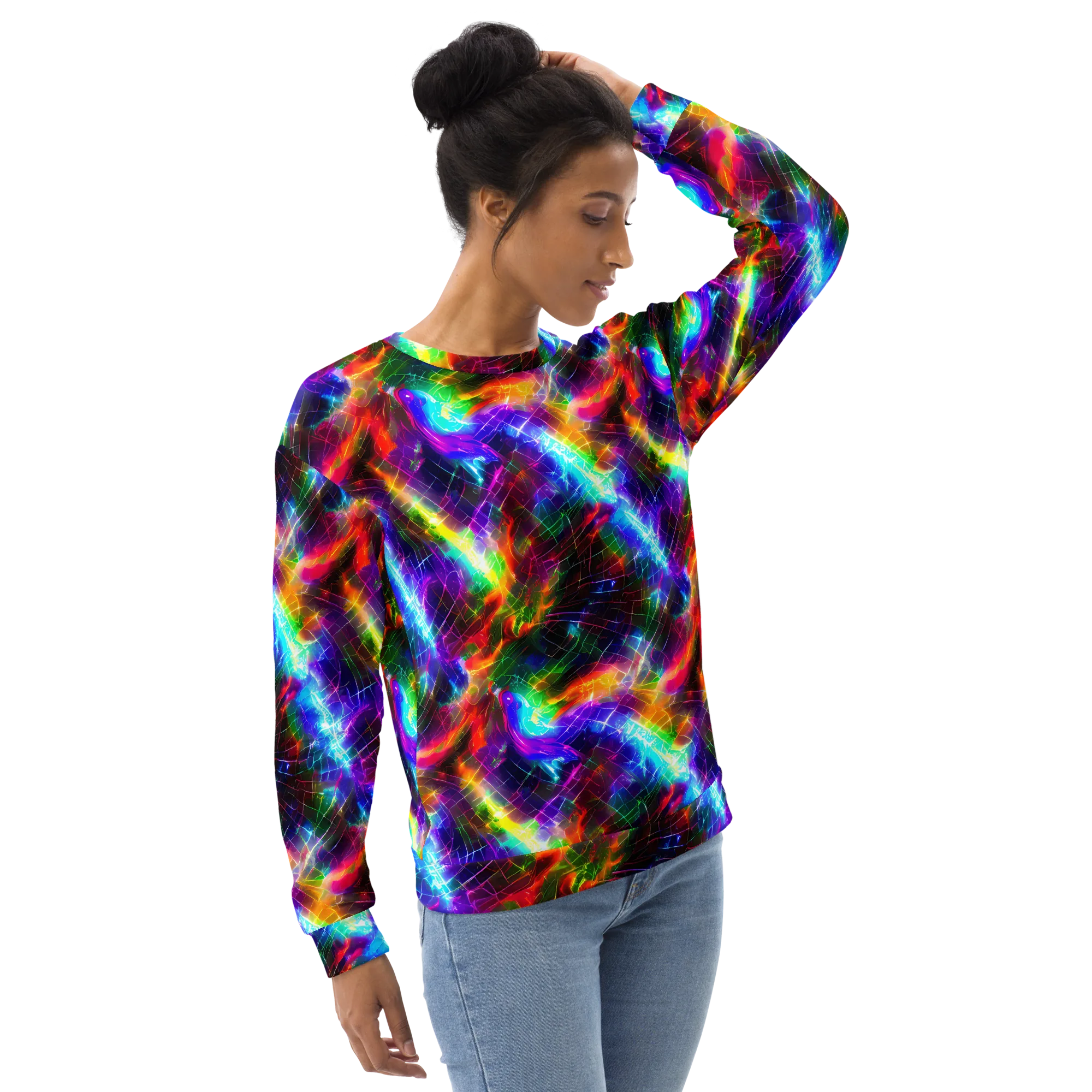 Shattered Spectrum on Sweatshirt — Right Front
