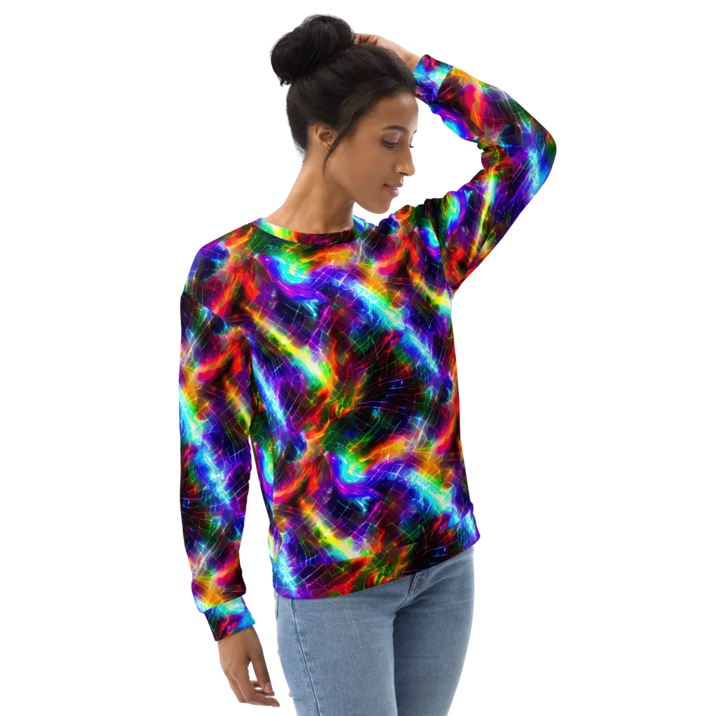 Shattered Spectrum on Sweatshirt — Right Front