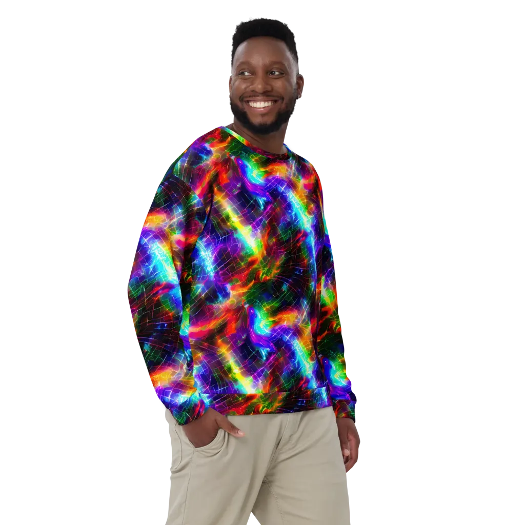 Shattered Spectrum on Sweatshirt — Front