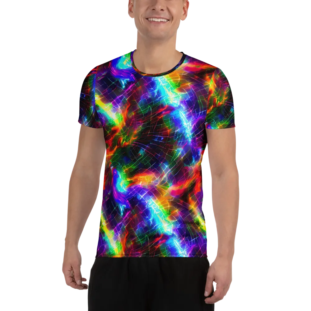 Shattered Spectrum on Men's Athletic T-Shirt — Front