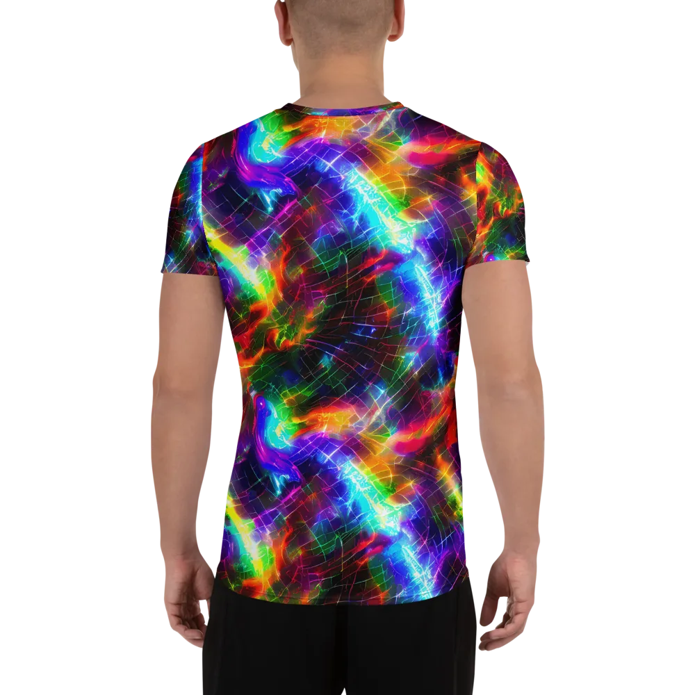 Shattered Spectrum on Men's Athletic T-Shirt — Back