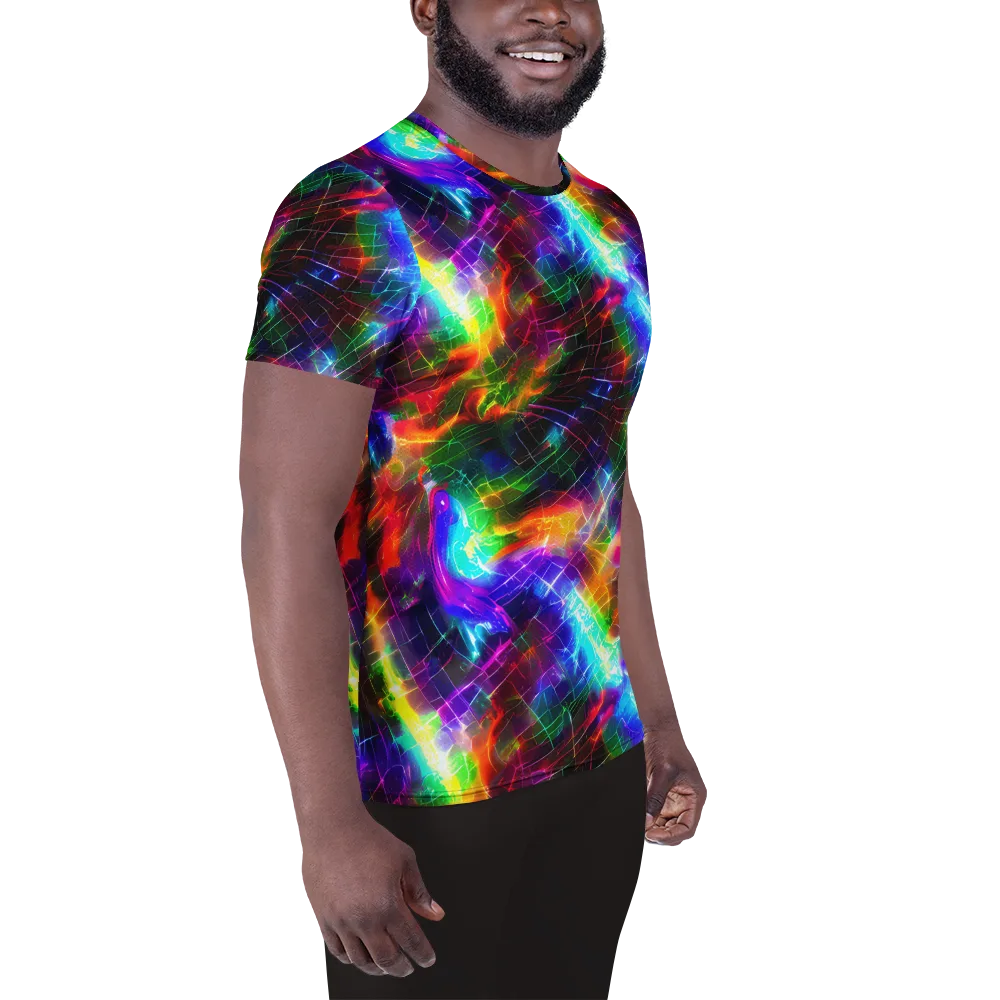 Shattered Spectrum on Men's Athletic T-Shirt — Right