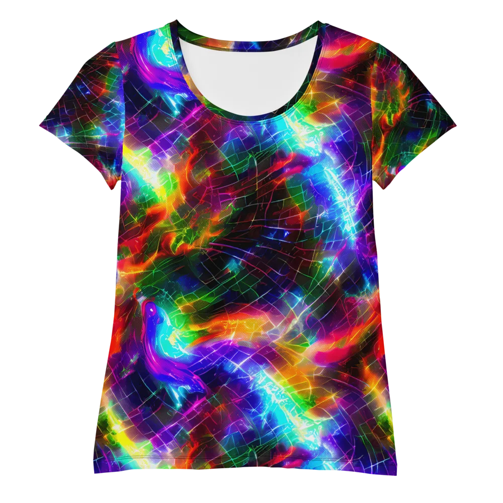 Shattered Spectrum on Women's Athletic T-Shirt — Front