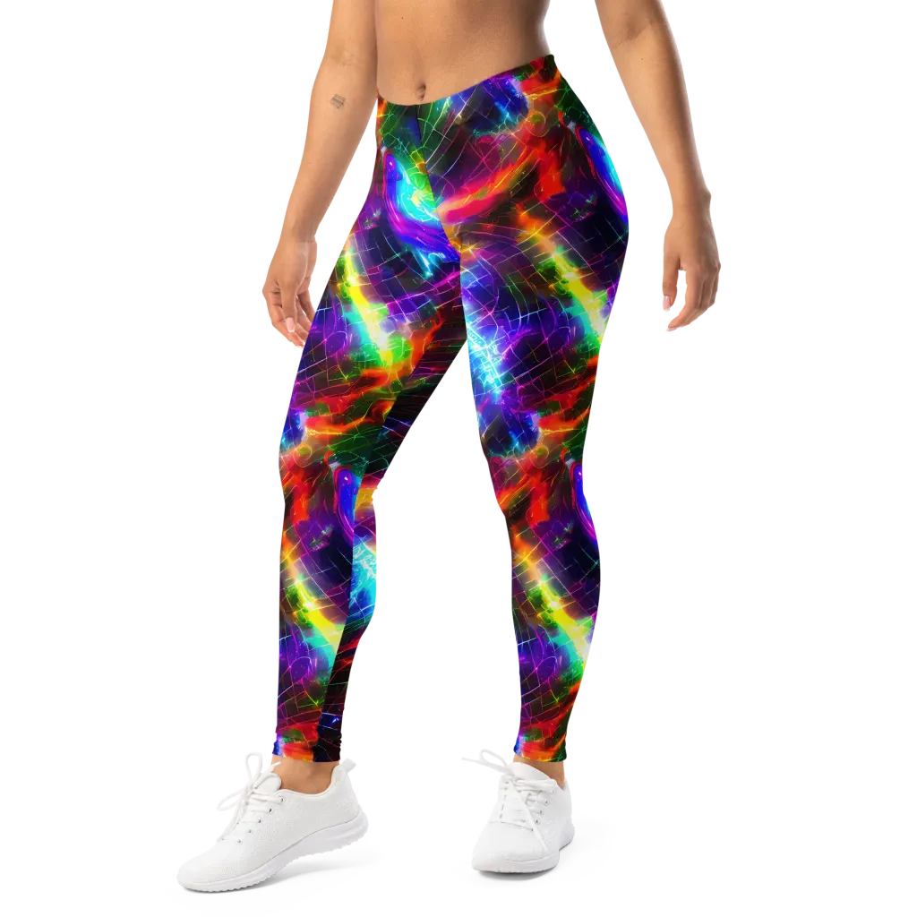 Shattered Spectrum on Leggings — Left Front