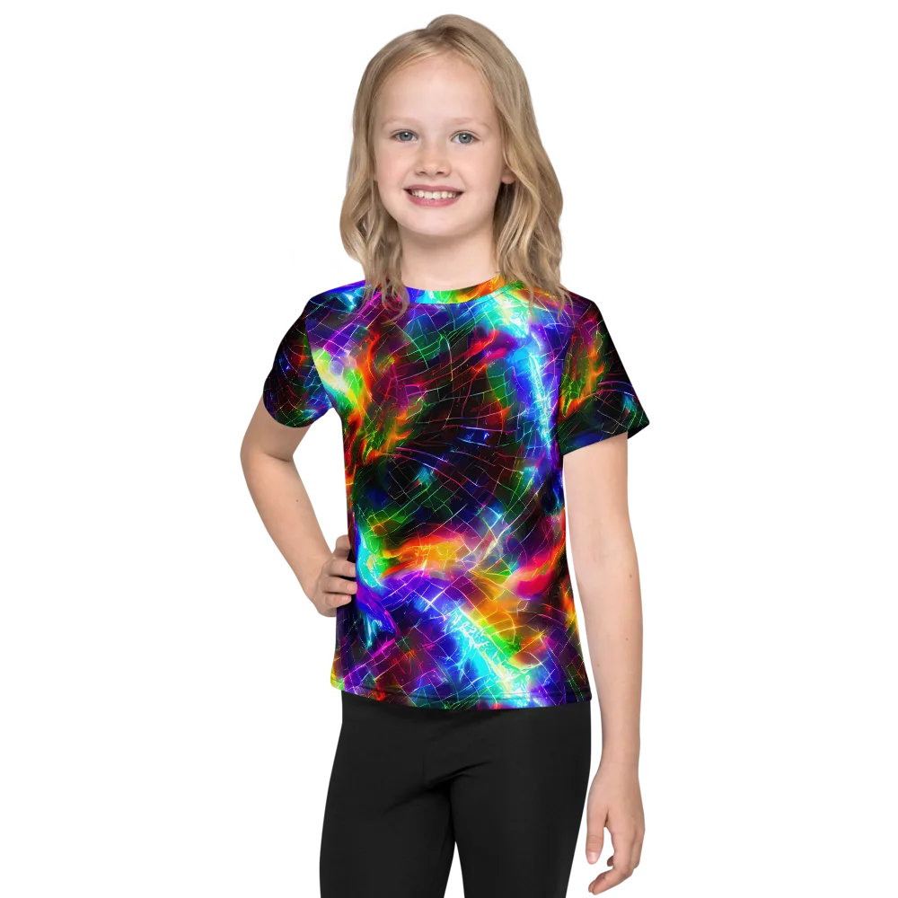 Shattered Spectrum on Kids Crew Neck T-Shirt — Front