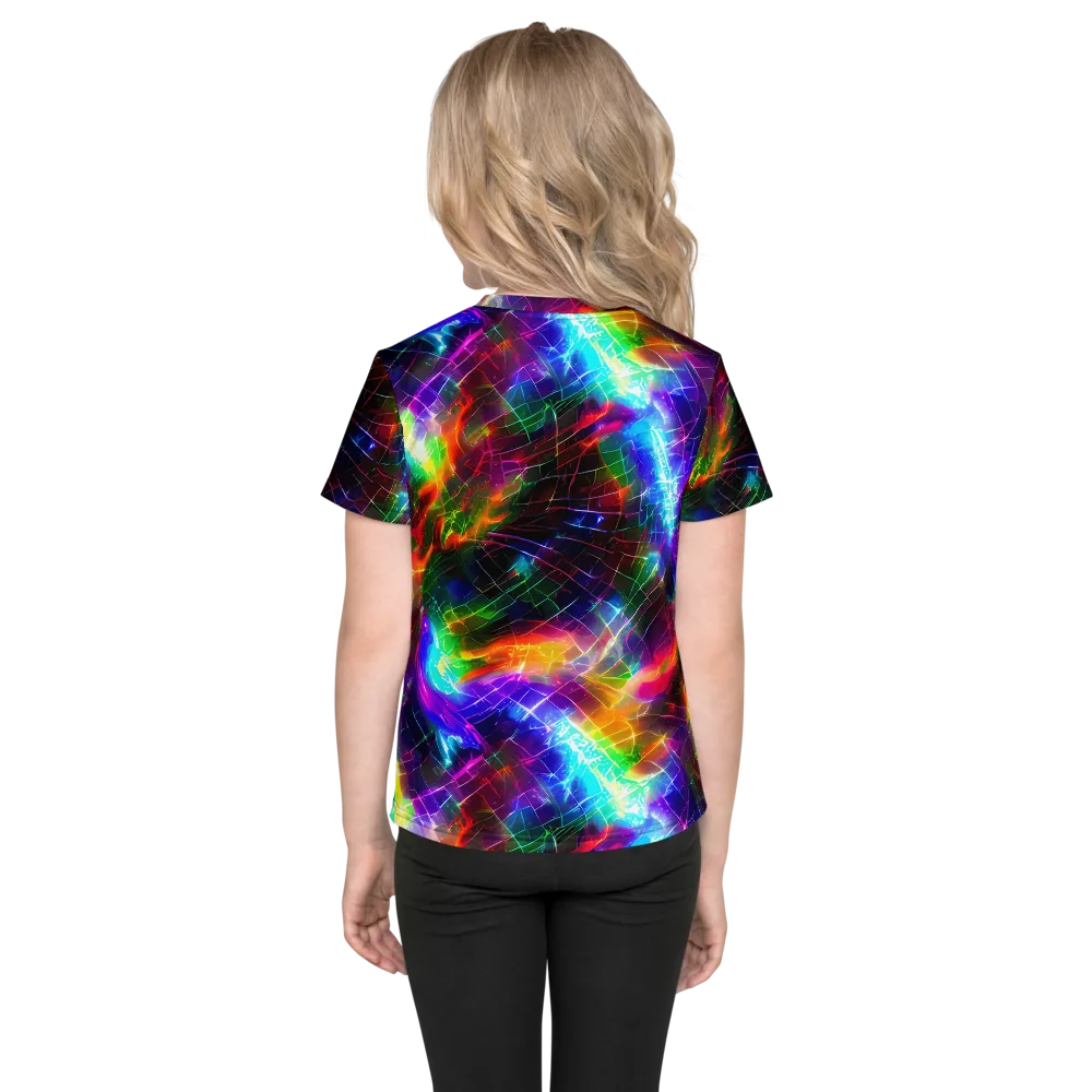 Shattered Spectrum on Kids Crew Neck T-Shirt — Back