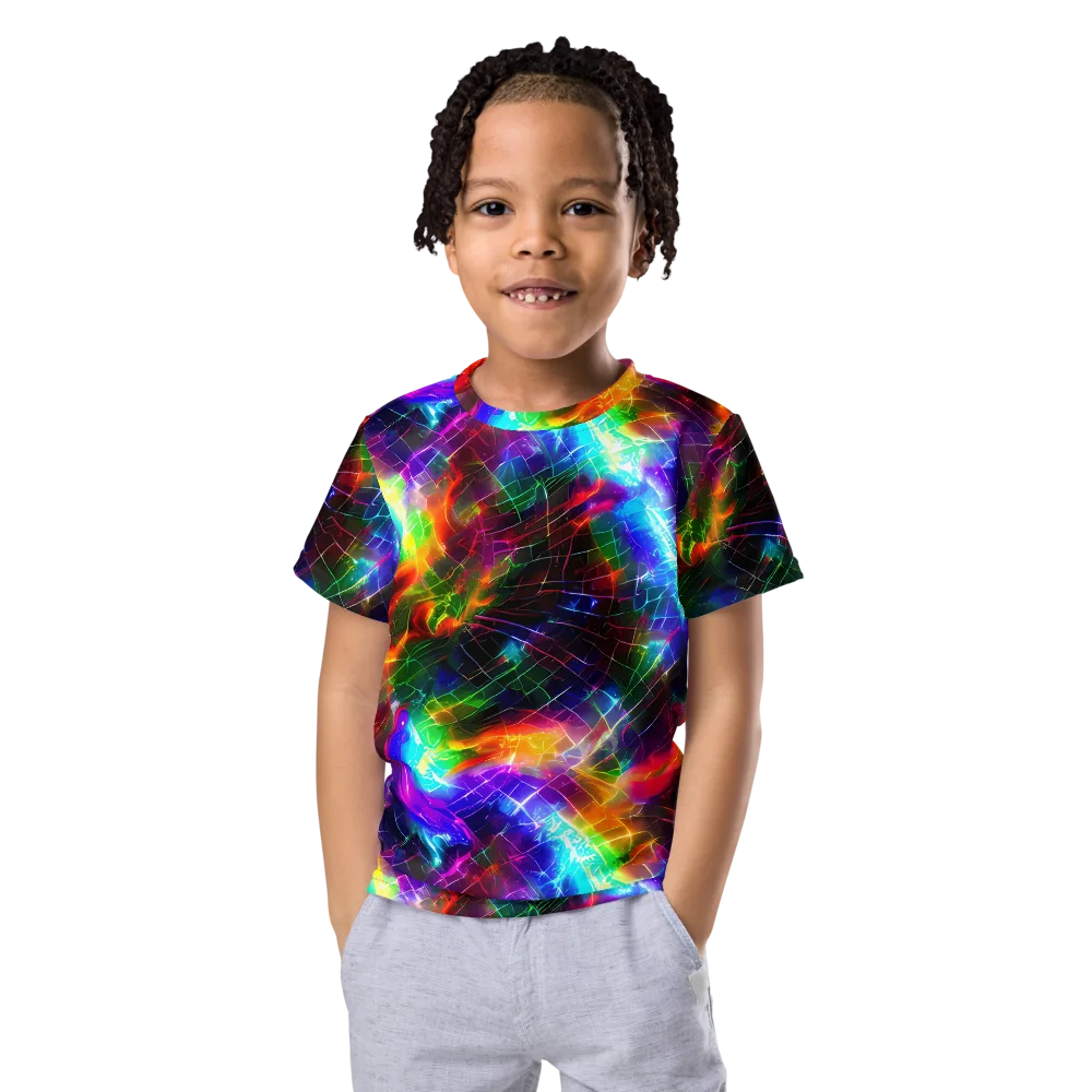 Shattered Spectrum on Kids Crew Neck T-Shirt — Front