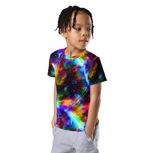 Shattered Spectrum on a Kids Crew Neck T-Shirt