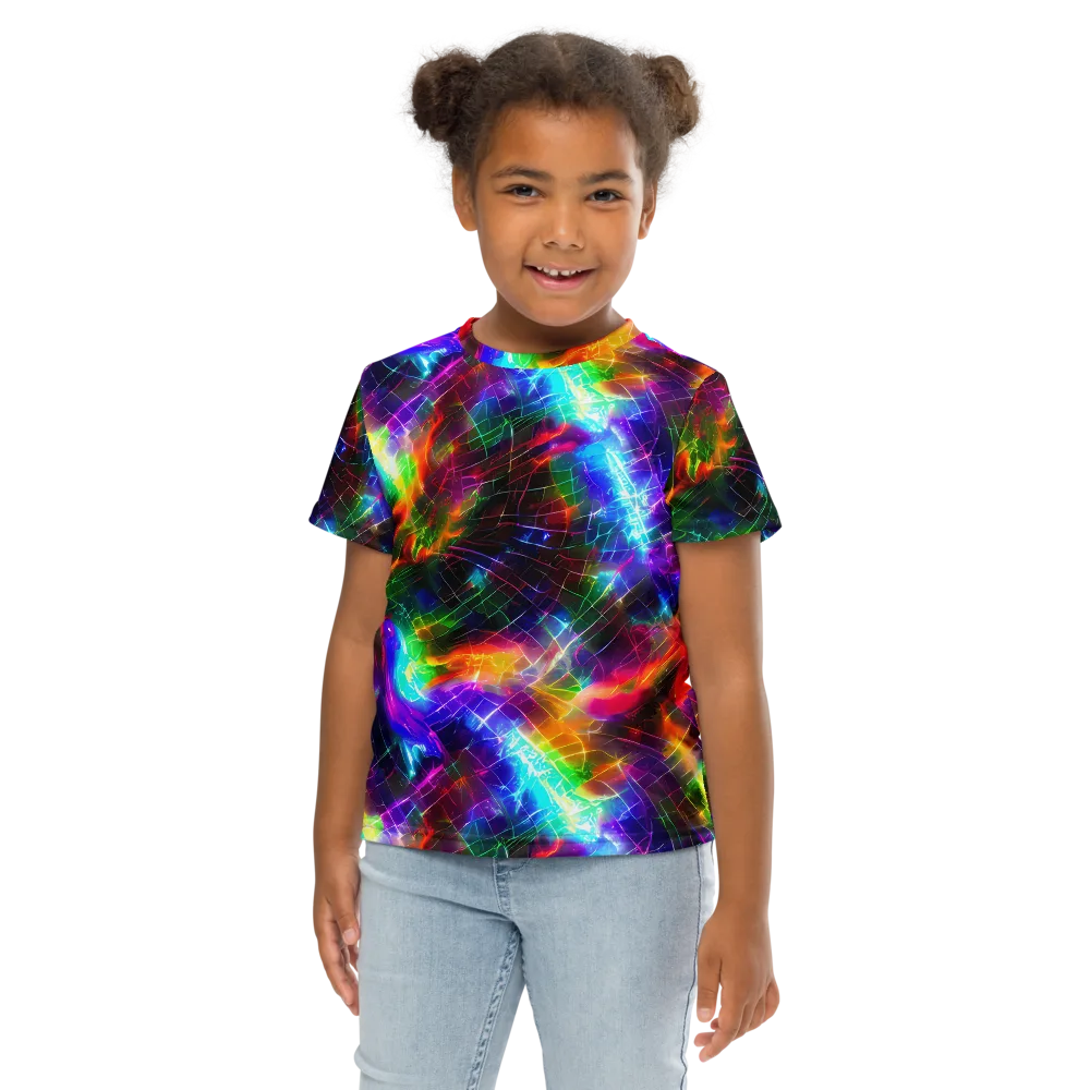 Shattered Spectrum on Kids Crew Neck T-Shirt — Front