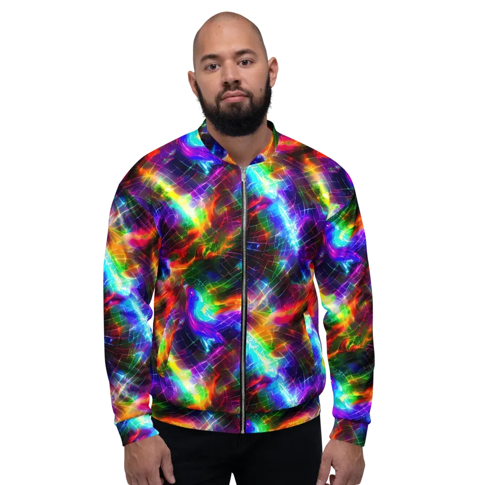 Shattered Spectrum on Bomber Jacket — Front