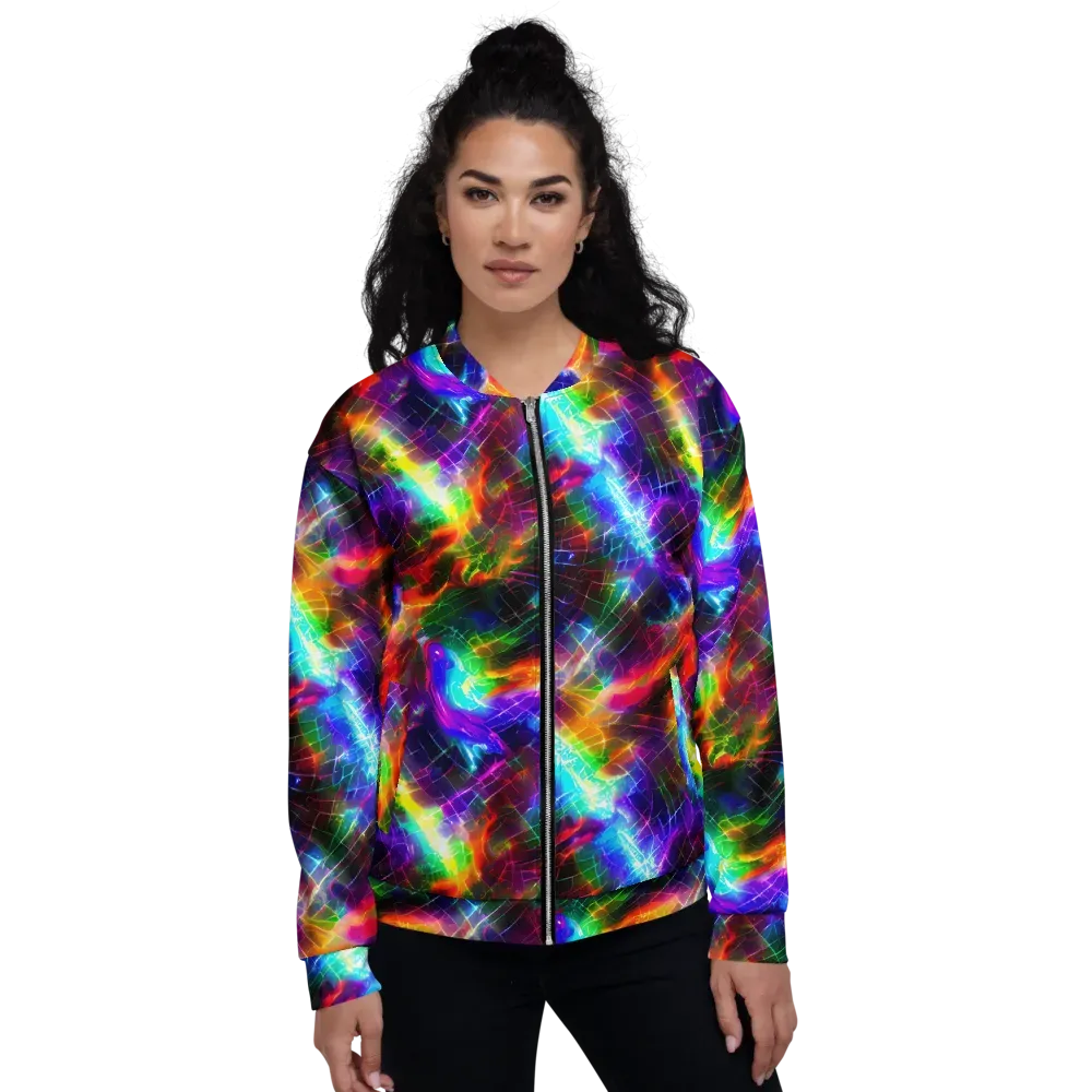 Shattered Spectrum on Bomber Jacket — Front