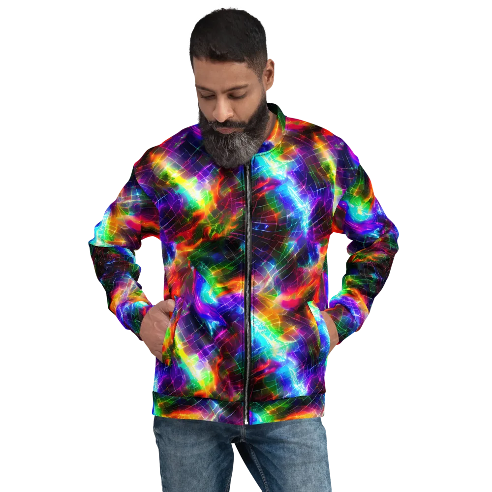 Shattered Spectrum on Bomber Jacket — Front