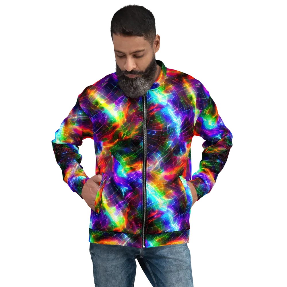 Shattered Spectrum on Bomber Jacket — Front