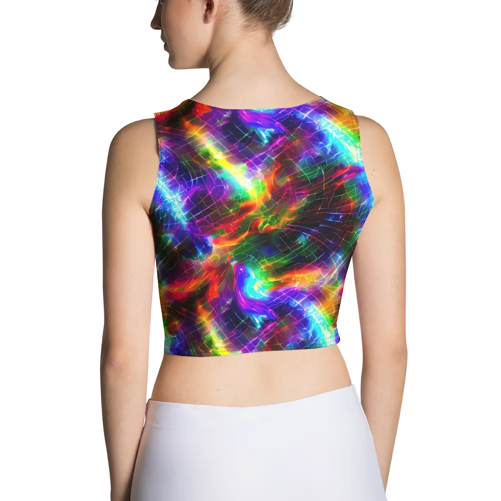 Shattered Spectrum on Crop Top — Back