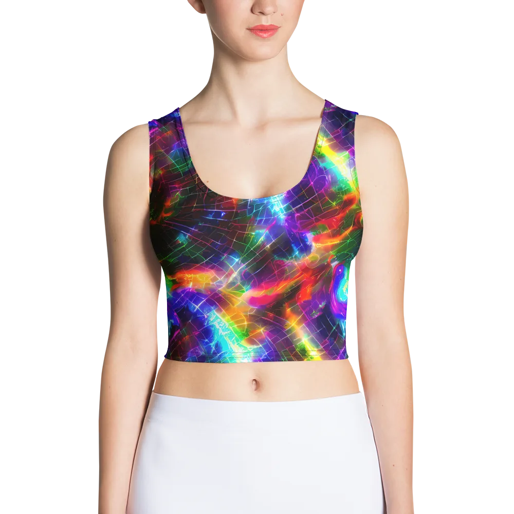 Shattered Spectrum on Crop Top — Front