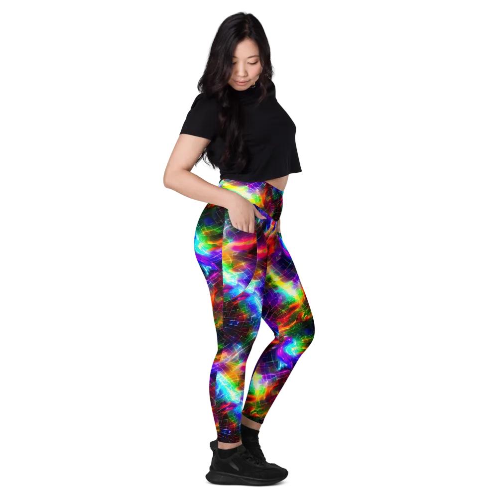 Shattered Spectrum on Leggings with Pockets — Right
