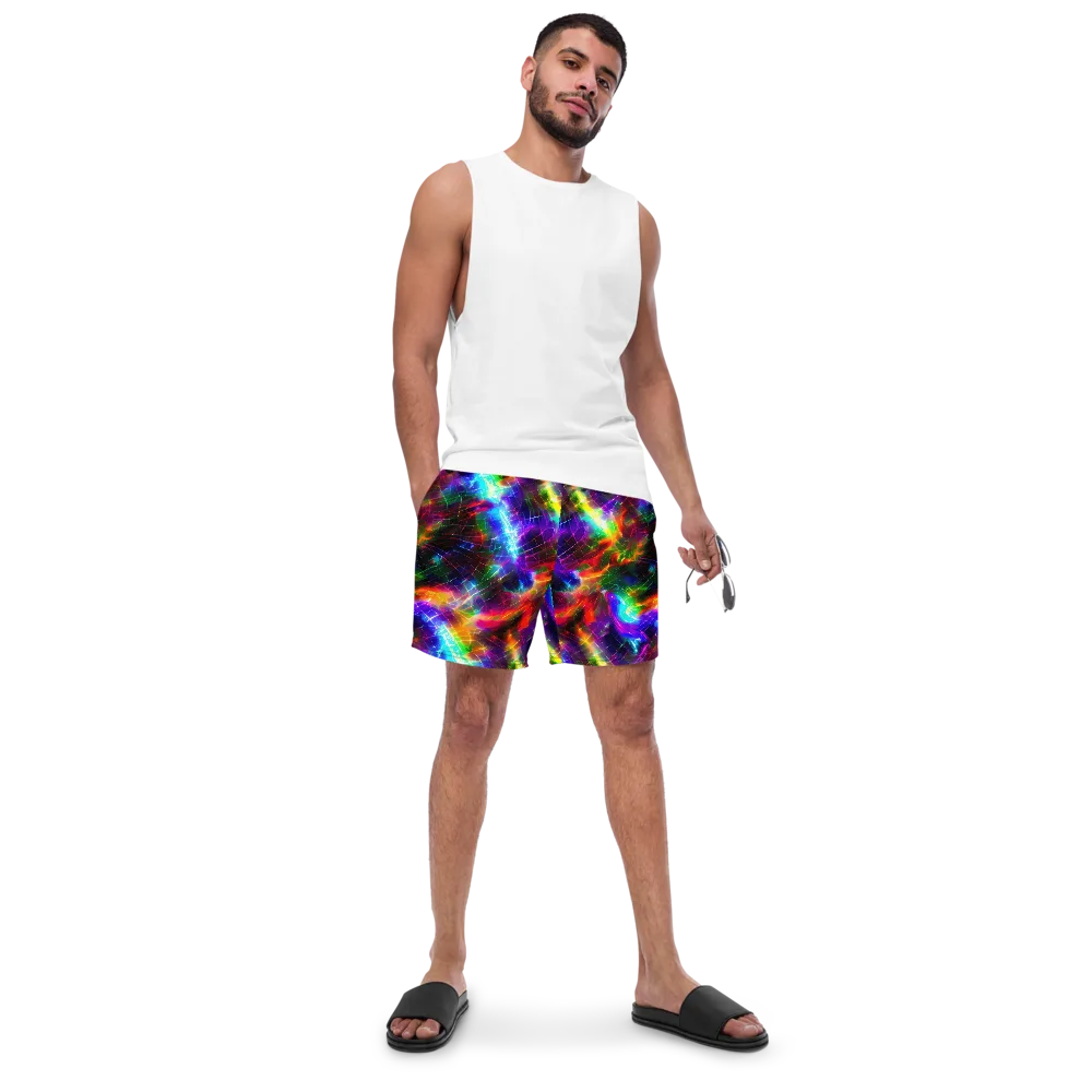 Shattered Spectrum on Swim Trunks — Front