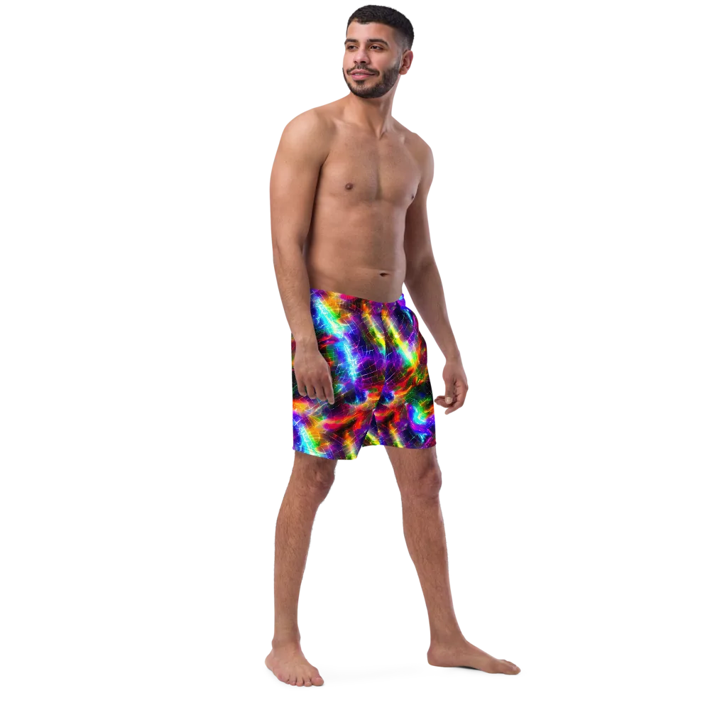 Shattered Spectrum on Swim Trunks — Right Front