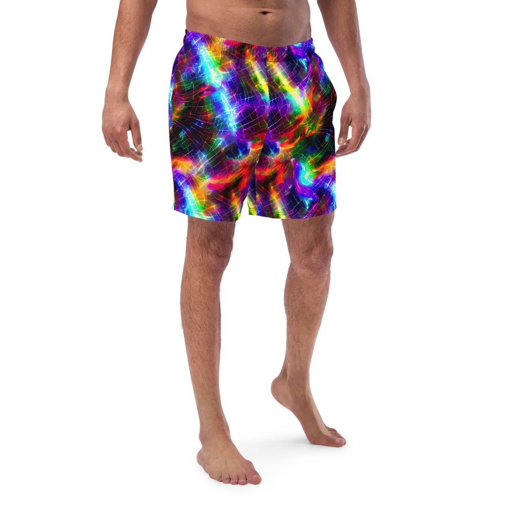 Shattered Spectrum on Swim Trunks — Front