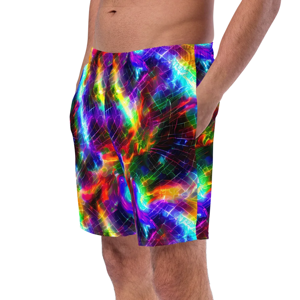 Shattered Spectrum on Swim Trunks — Left Front