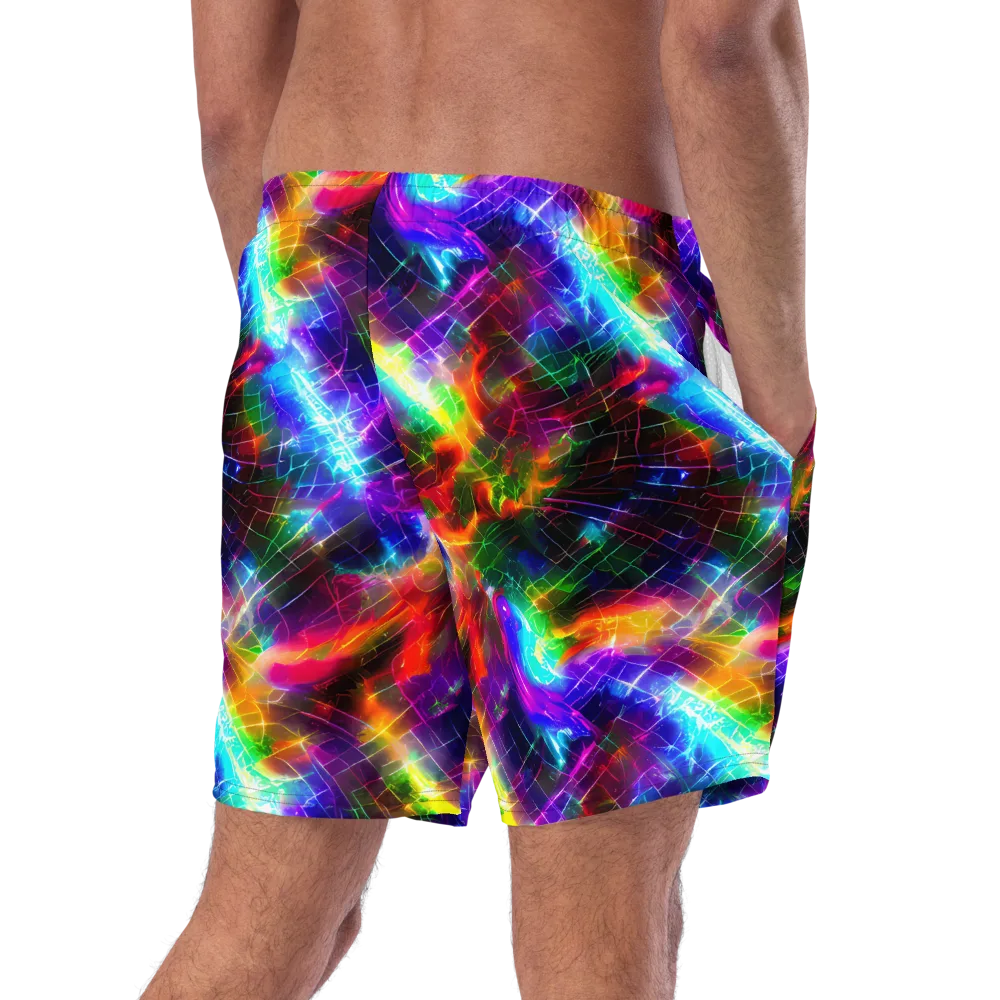 Shattered Spectrum on Swim Trunks — Right Back