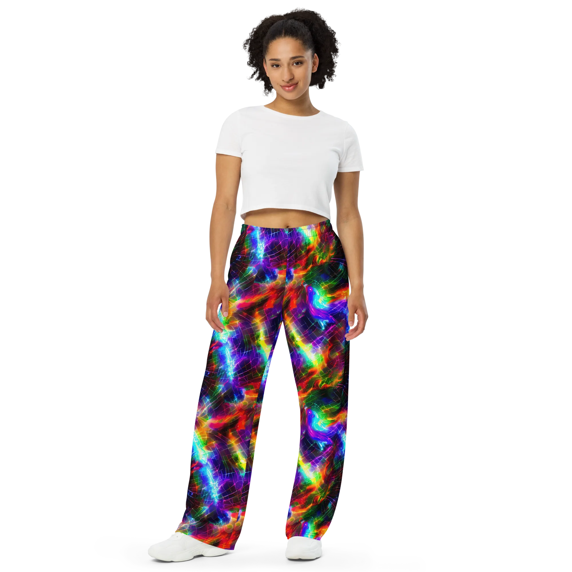 Shattered Spectrum on Wide-Leg Pants — Front