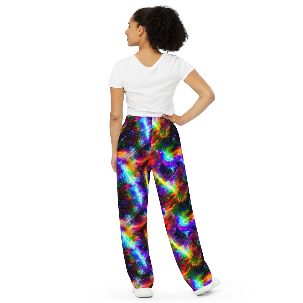 Shattered Spectrum on Wide-Leg Pants — Back